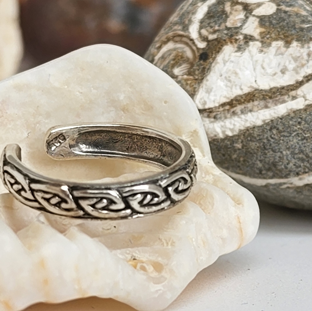 Adjustable Sterling Silver Toe Ring - image 2